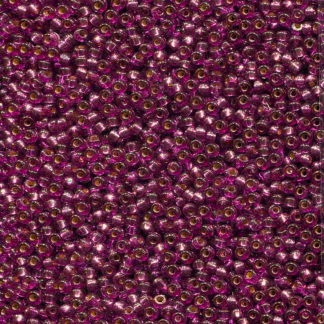 11HM4279 - Miyuki Seed Beads size 11 - Duracoat Silver Lined Deep Purple (Dyed) - 25 grams