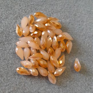 6x12mm Crystal Glass Drop - Sand Opal - Pack 45
