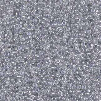 15HM1105 - Miyuki Seed Beads size 15 - Crystal Grey Lustre - 15 grams