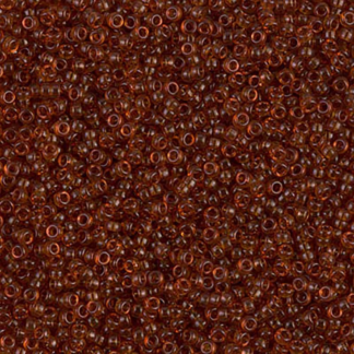 15HM134 - Miyuki Seed Beads size 15 - Transparent Dark Topaz - 15 grams