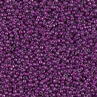 15HM2247 - Miyuki Seed Beads size 15 - Fuchsia Lined Crystal Lustre - 15 grams