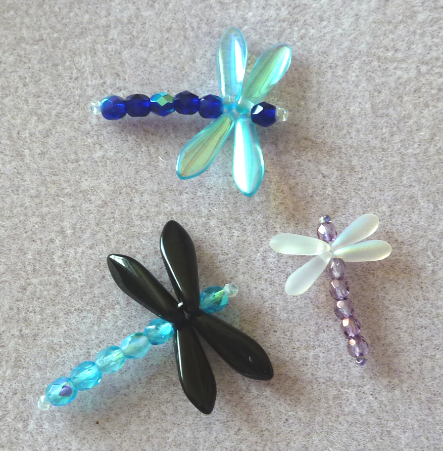 Quick and Easy Dragonfly Pattern - Halfpenney's Beads