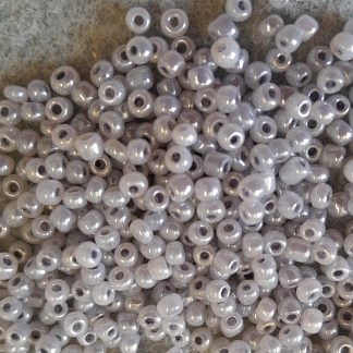 Size 8 seed beads for craft - 150g - Opaque Grey