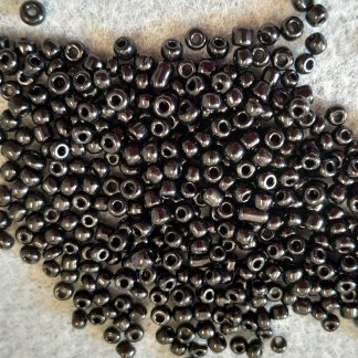 Size 8 seed beads for craft - 150g - Opaque Black