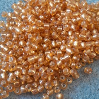 Size 8 seed beads for craft - 150g - Silver Lined Gold