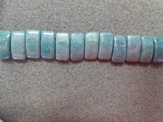 Czech Glass Carrier Beads - Pack 15 - Blue Lustre