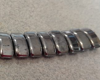 Czech Glass Carrier Beads - Pack 15 - Gunmetal