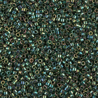 DB125 - Miyuki Delica Beads size 11 - Emerald Gold Lustre - 1g