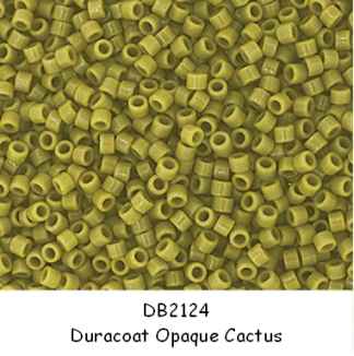 DB2124 - Delica Beads 11s - Duracoat Opaque Cactus - 10 grams
