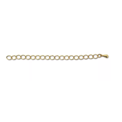 Chain Extender 3" with drop pack of 4 Gold Plated
