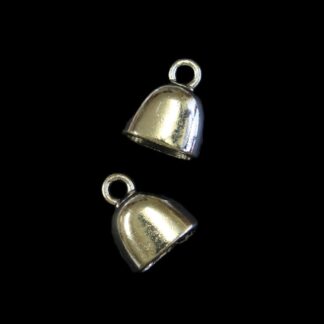 Glue-In Cord End Caps - Tibetan Style - #09 - 1 pair