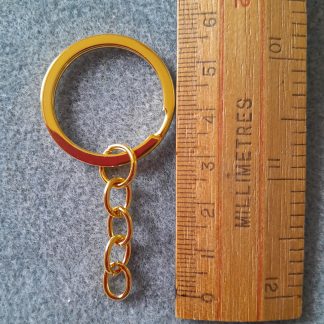 Split Ring Key Chain - gold plated