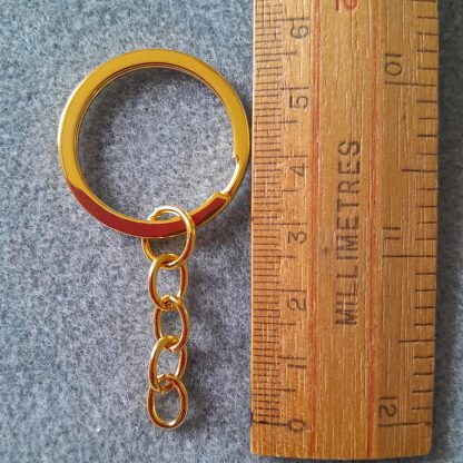 Split Ring Key Chain - gold plated