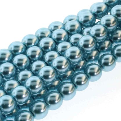 4mm glass pearls - Cerulean - pack 120